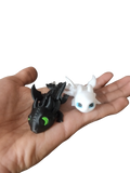 Dragon Couple Charms black and white