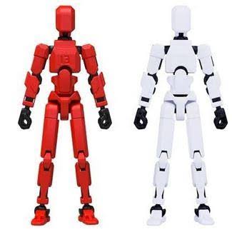3D Printed Articulated Action Figure: Fully Posable, 9 Color Options